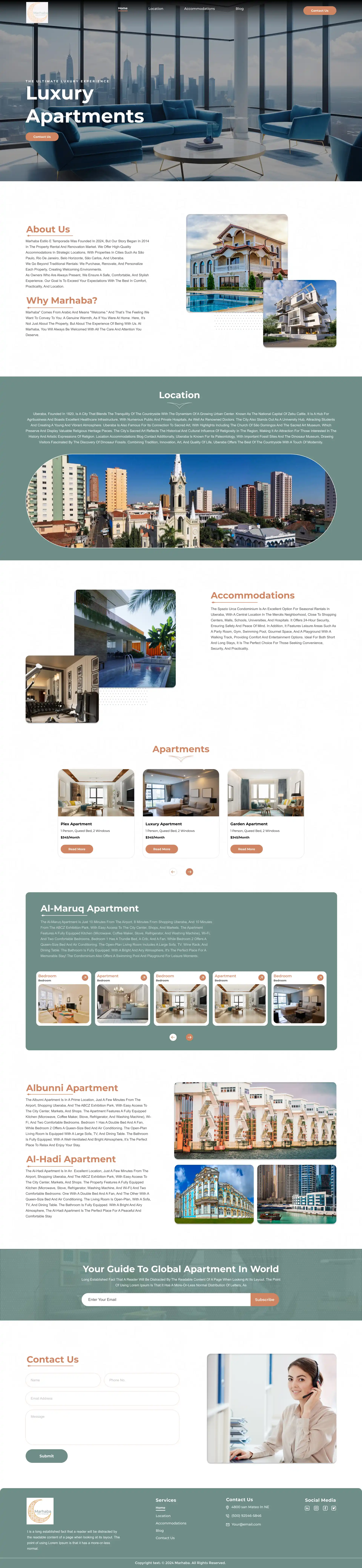 Marhaba Home Web Design